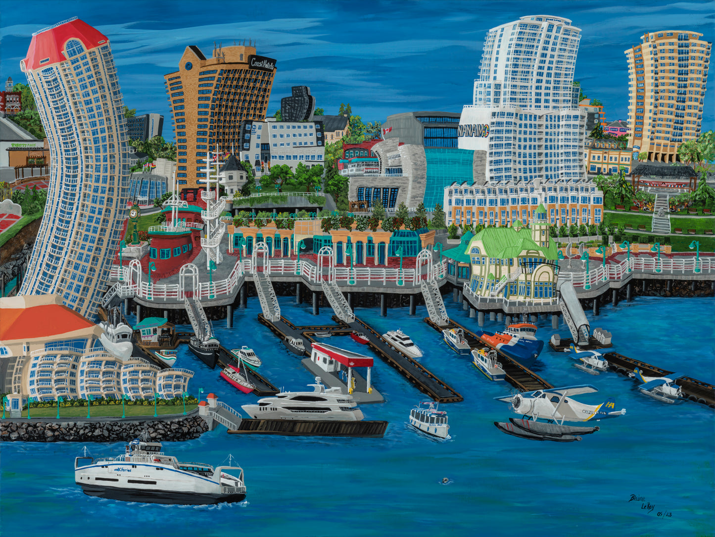 Nanaimo - The Harbour City - 5x7 Art Card