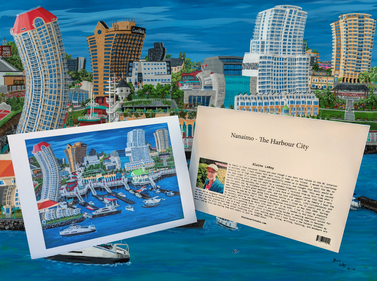 Nanaimo - The Harbour City - 5x7 Art Card