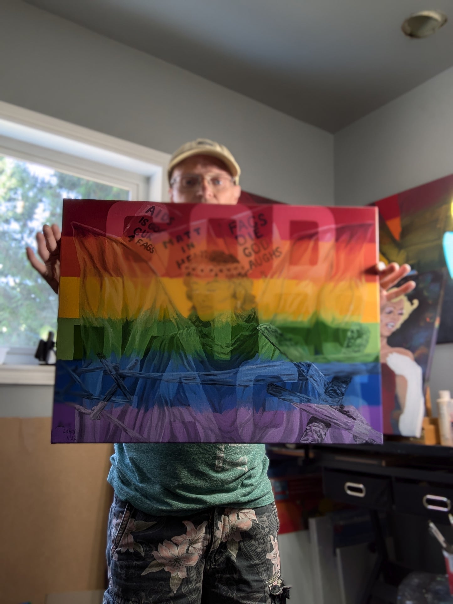 Matthew -Post Pride Clearance - 2/3 sized print on Stretched Canvas